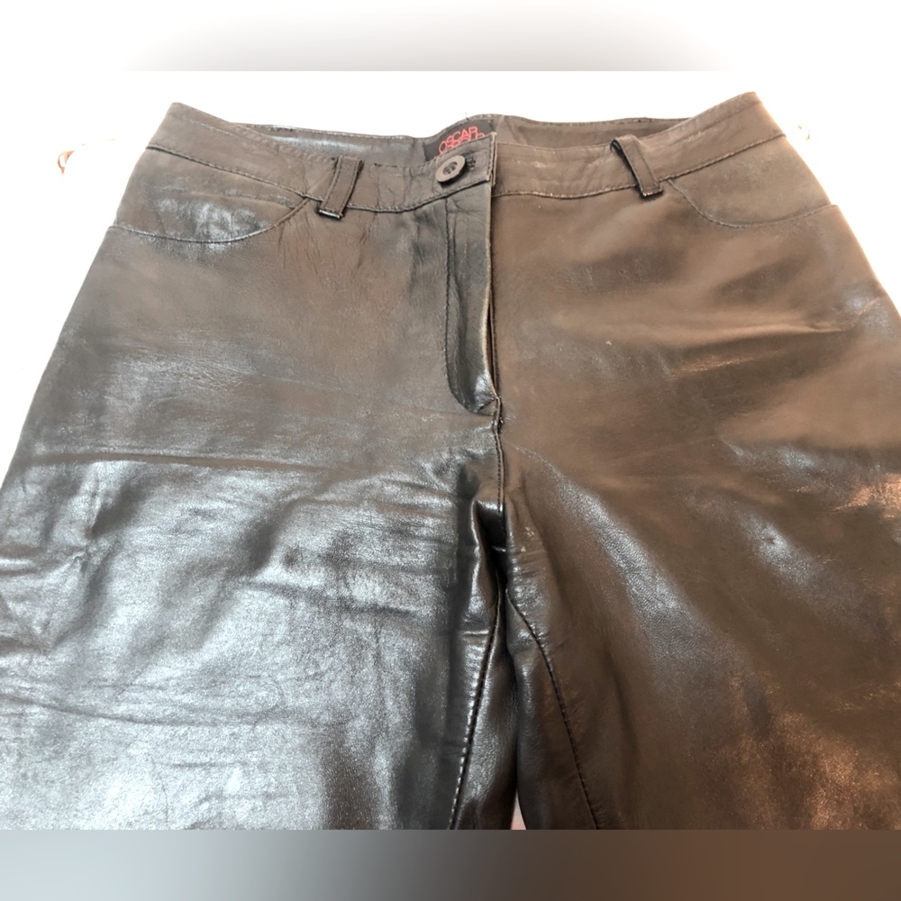 Oscar Leopold leather trouser